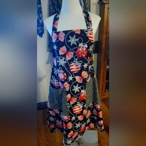 Handmade Christmas ornament apron